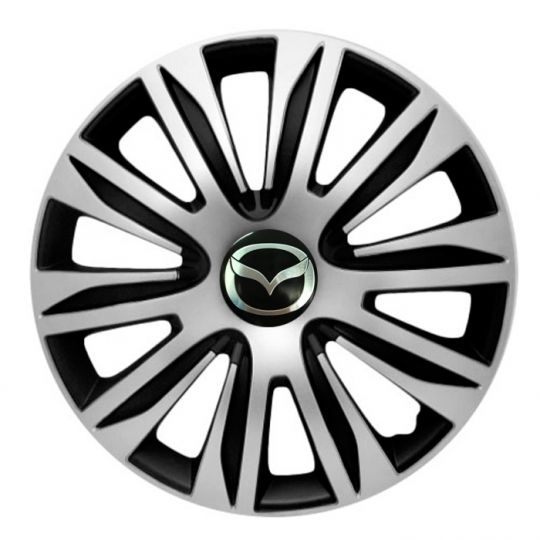 Колпаки 4Racing Nardo Silver&Black R16 Mazda (Комплект 4 шт.) Колпаки 4Racing Nardo Silver&Black R16 Mazda (Комплект 4 шт.)