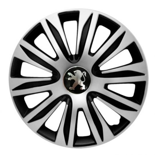 Колпаки 4Racing Nardo Silver&Black R13 Peugeot (Комплект 4 шт.) Колпаки 4Racing Nardo Silver&Black R13 Peugeot (Комплект 4 шт.)