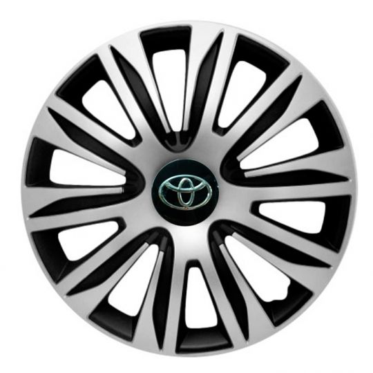 Колпаки 4Racing Nardo Silver&Black R14 Toyota (Комплект 4 шт.) Колпаки 4Racing Nardo Silver&Black R14 Toyota (Комплект 4 шт.)