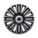 ARGO Quadro Pro Silver&Black R13 Колпаки для колес с логотипом Audi (Комплект 4 шт.)