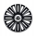 ARGO Quadro Pro Silver&Black R13 Колпаки для колес с логотипом Daewoo (Комплект 4 шт.)