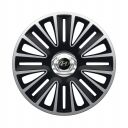 ARGO Quadro Pro Silver&Black R13 Колпаки для колес с логотипом Hyundai (Комплект 4 шт.)