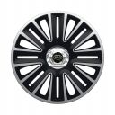 ARGO Quadro Pro Silver&Black R14 Колпаки для колес с логотипом Kia (Комплект 4 шт.)
