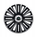 ARGO Quadro Pro Silver&Black R13 Колпаки для колес с логотипом Toyota (Комплект 4 шт.)