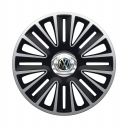 ARGO Quadro Pro Silver&Black R14 Колпаки для колес с логотипом Volkswagen (Комплект 4 шт.)