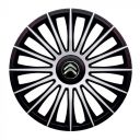 Колпаки J-tec Austin Silver&Black R15 Citroen (Комплект 4 шт.)
