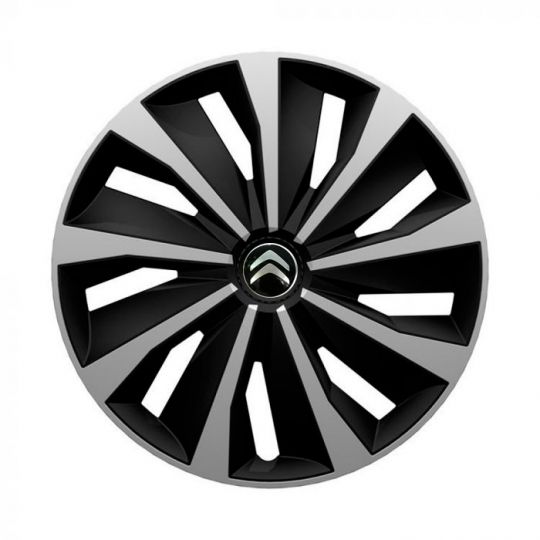 Колпаки 4Racing Grip Silver&Black R15 Citroen (Комплект 4 шт.) Колпаки 4Racing Grip Silver&Black R15 Citroen (Комплект 4 шт.)