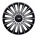 J-TEC Austin Silver&Black R13 Колпаки для колес с логотипом Daewoo (Комплект 4 шт.)