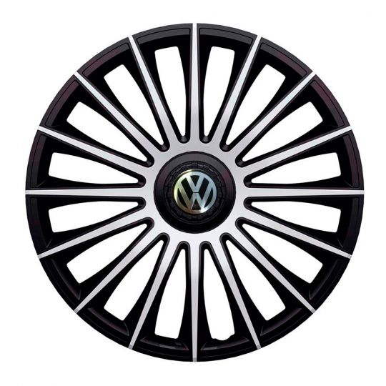 Колпаки J-tec Austin Silver&Black R16 Volkswagen (Комплект 4 шт.)