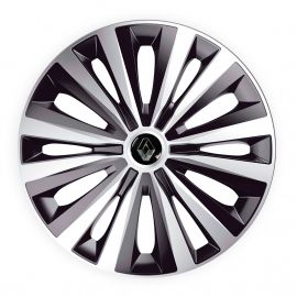 J-TEC Multi Silver&Black R13 Колпаки для колес с логотипом Renault (Комплект 4 шт.)