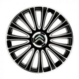 Колпаки 4Racing Le Mans Pro Silver&Black R17 Citroen (Комплект 4 шт.)