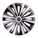 Колпаки J-tec Multi Silver&Black R15 Citroen (Комплект 4 шт.)