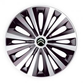 Колпаки J-tec Multi Silver&Black R16 Citroen (Комплект 4 шт.)