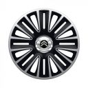 Колпаки Argo Quadro Pro Silver&Black R16 Citroen (Комплект 4 шт.)