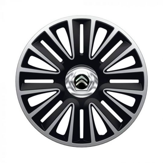 Колпаки Argo Quadro Pro Silver&Black R16 Citroen (Комплект 4 шт.)