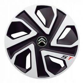 Колпаки J-tec ST Silver&Black R15 Citroen (Комплект 4 шт.)