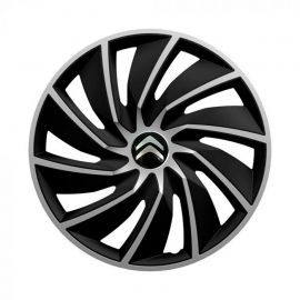Колпаки Argo Turbo Silver&Black R15 Citroen (Комплект 4 шт.)