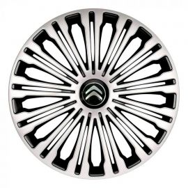 Колпаки 4Racing Volante Silver&Black R17 Citroen (Комплект 4 шт.)