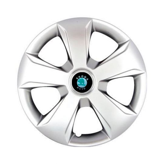 SKS 331 R15 Колпаки для колес с логотипом Skoda (Комплект 4 шт.)
