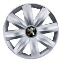 SKS 221 R14 Колпаки для колес с логотипом Peugeot (Комплект 4 шт.)