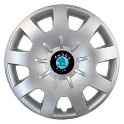 SKS 314 R15 Колпаки для колес с логотипом Skoda (Комплект 4 шт.)
