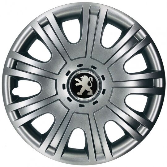 SKS 319 R15 Колпаки для колес с логотипом Peugeot (Комплект 4 шт.)