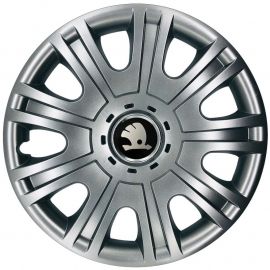SKS 319 R15 Колпаки для колес с логотипом Skoda (Комплект 4 шт.)