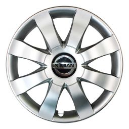 SKS 323 R15 Колпаки для колес с логотипом Nissan (Комплект 4 шт.)