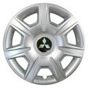 SKS 327 R15 Колпаки для колес с логотипом Mitsubishi (Комплект 4 шт.)