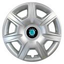 SKS 327 R15 Колпаки для колес с логотипом Skoda (Комплект 4 шт.)