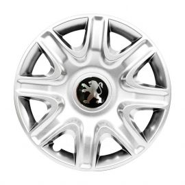 SKS 332 R15 Колпаки для колес с логотипом Peugeot (Комплект 4 шт.)