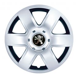 SKS 337 R15 Колпаки для колес с логотипом Peugeot (Комплект 4 шт.)