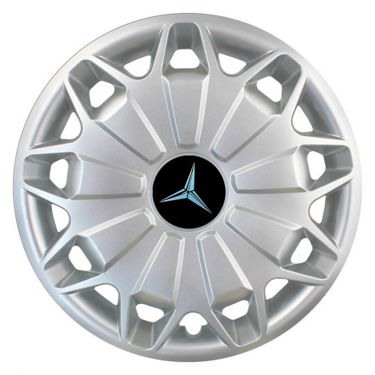 SKS 338 R15 Колпаки для колес с логотипом Mercedes (Комплект 4 шт.)