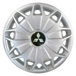 SKS 338 R15 Колпаки для колес с логотипом Mitsubishi (Комплект 4 шт.)