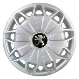 SKS 338 R15 Колпаки для колес с логотипом Peugeot (Комплект 4 шт.)