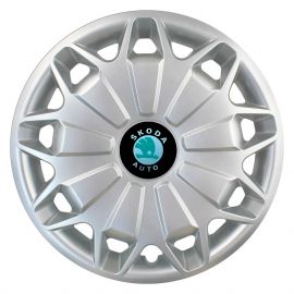 SKS 338 R15 Колпаки для колес с логотипом Skoda (Комплект 4 шт.)
