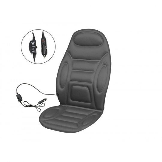 Дорожня карта накидка на сидіння з підігрівом сіра низька 12В (DK-514GR)
