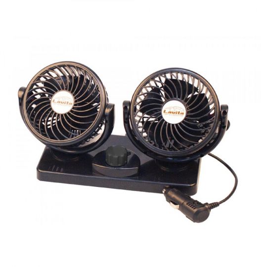 Lavita LA 180205 Вентилятор автомобильный двойной 4" 12V