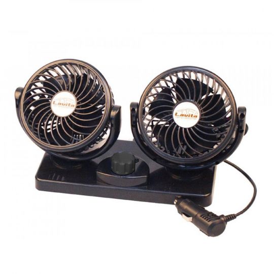 Lavita LA 180206 Вентилятор автомобильный двойной 4" 24V