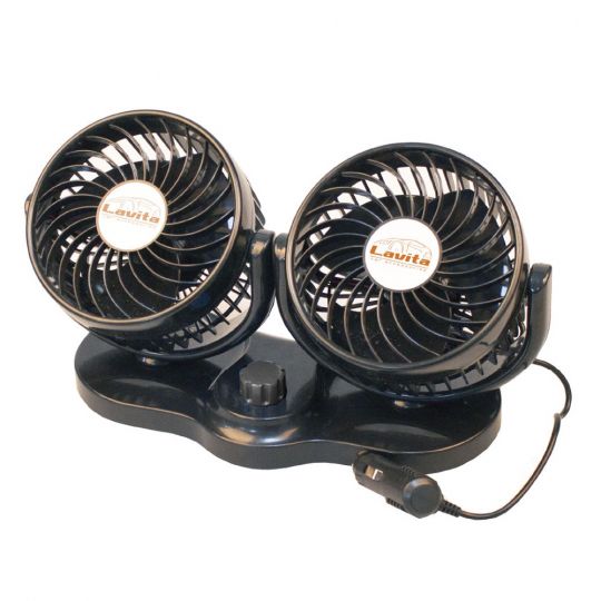 Lavita LA 180207 Вентилятор автомобильный двойной 5" 12V