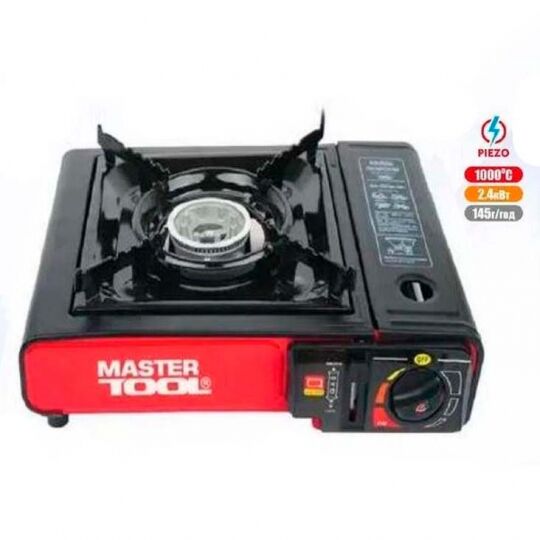 MasterTool Плита туристическая (под баллон 450ml/220g + штуцер для шланга)