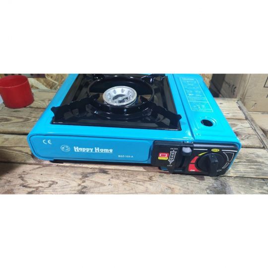 Туристична Кемпінгова газова плита плитка похідна портативна з п'єзопідпалом BDZ-155-A в кейсі + газовий балон 1х220 г (синя) Туристична Кемпінгова газова плита плитка похідна портативна з п'єзопідпалом BDZ-155-A в кейсі + газовий балон 1х220 г (синя)
