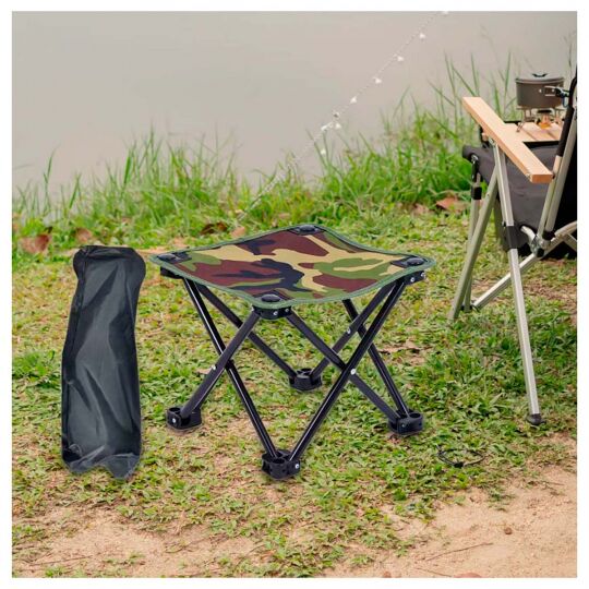 Стілець туристичний складаний, зелений Стілець туристичний складаний, зелений