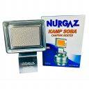 Nurgaz Газовый инфракрасный портативный обогреватель KAMP SOBA 1,5 КВТ (газовая горелка)