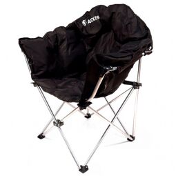 AXXIS Кресло складное Luna для пикника и рыбалки чёрное CraB-03 (Польша)