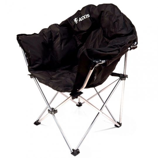 AXXIS Кресло складное Luna для пикника и рыбалки чёрное CraB-03 (Польша)