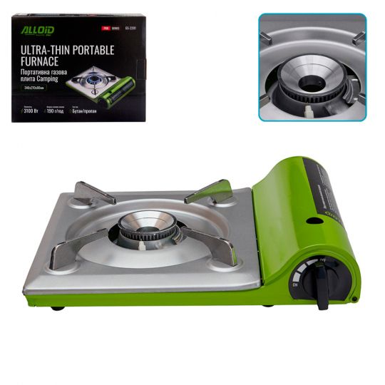 Alloid Pro. Портативна газова плита Camping GS-2201