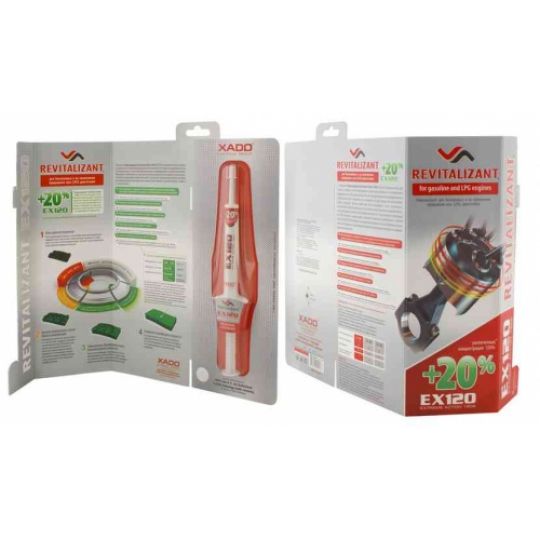 XADO EX120 Гель-ревитализант для бензиновых двигателей XADO EX120 Гель-ревитализант для бензиновых двигателей