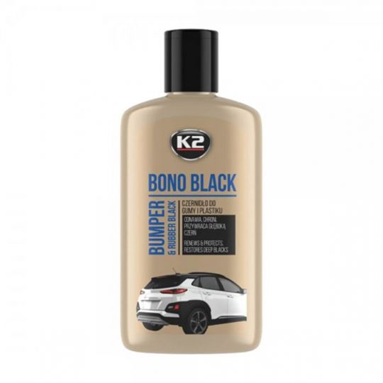 Засіб догляду за шинами та чорними бамперами K2 BONO BLACK (рідина), 250мл Засіб догляду за шинами та чорними бамперами K2 BONO BLACK (рідина), 250мл