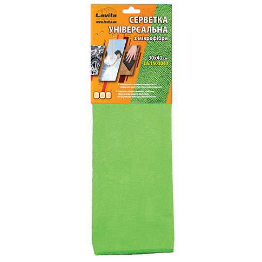 Lavita Салфетки микрофибры 30*40 см зелёная (LA 1503043) Lavita Салфетки микрофибры 30*40 см зелёная (LA 1503043)